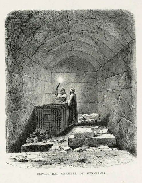 نقاشی اتاق تدفین پادشاه منکورع، ۱۸۷۸ میلادی
