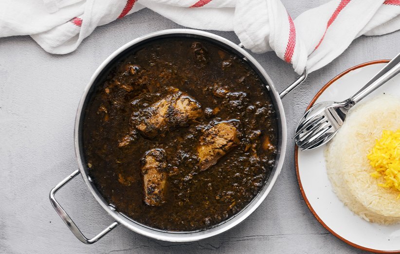 قلیه ماهی غذای محلی بندر دیر